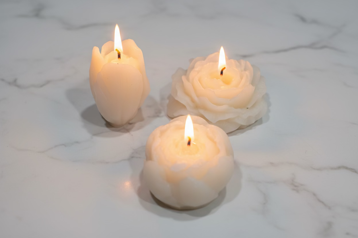 Flowers Bouquet Ritual Candles